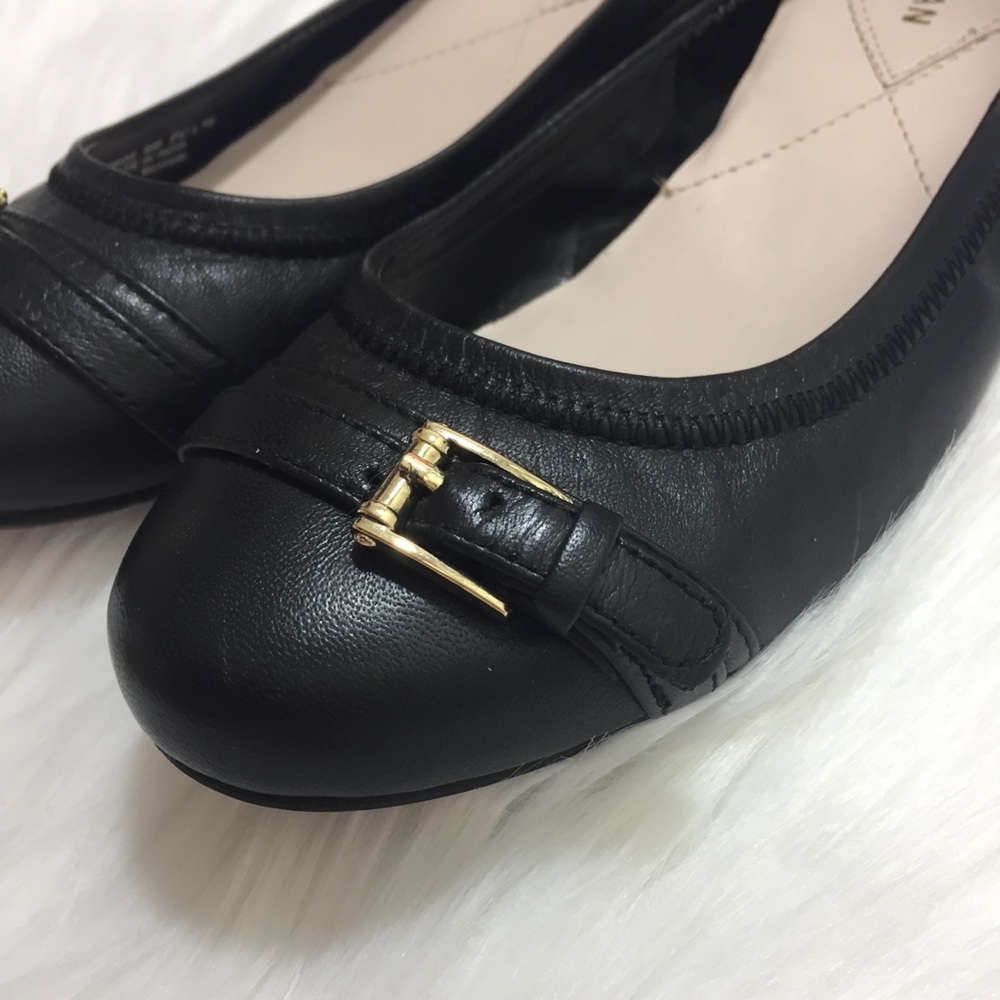 Cole Haan Palaria Ballet Flat Shoes Black Size 6B - Picture 3 of 8